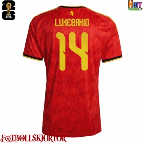 Belgien Dodi Lukebakio #14 Hemmatröja VM 2026 Kortärmad